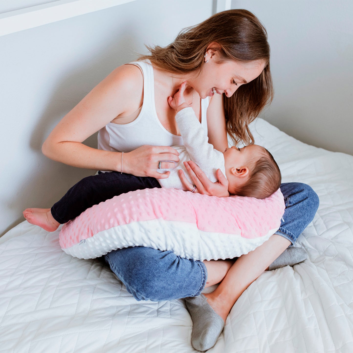 Almohada de Lactancia (Cojín Amamantar Bebés Niños Biberón)